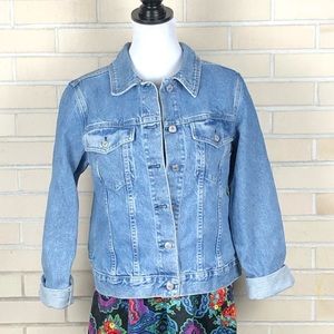 Tommy Hilfiger Aura Vintage Denim Boho Jacket GUC